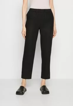 Anna Field Linen Mix - Pantalon Classique - Black