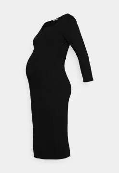 Notch Neckline Midi Dress - Robe En Jersey - Black -Anna Field Boutique 01d148d1237f4d8fb0b9cc9c73d98252