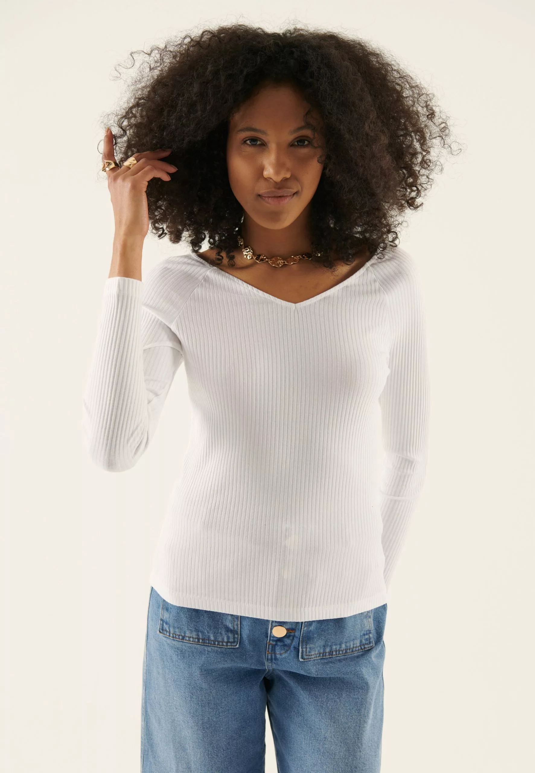 Anna Field 2-Pack - T-Shirt À Manches Longues - Black/White 2 Anna Field 2-Pack - T-Shirt À Manches Longues - Black/White – Image 2