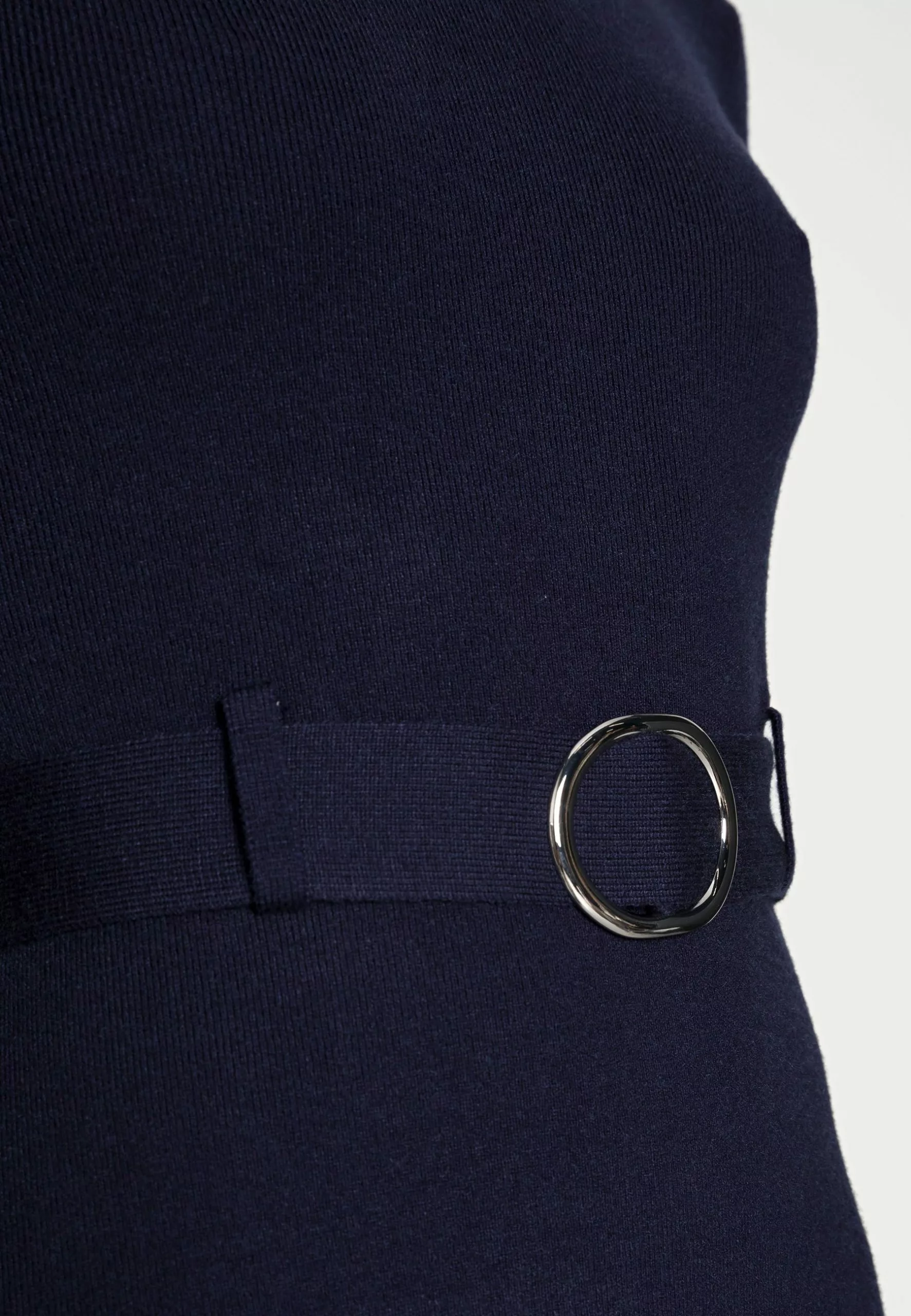 Anna Field Crew Ausschnitt Mini Strickkleid Mit Gürtel - Robe Pull - Dark Blue 5 Anna Field Crew Ausschnitt Mini Strickkleid Mit Gürtel - Robe Pull - Dark Blue – Image 5