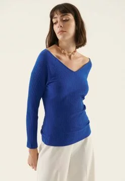 Anna Field 2-Pack - T-Shirt À Manches Longues - Blue/Mottled Grey -Anna Field Boutique 10c1f79a548847f2babf06d8131d13b9