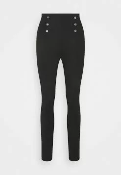 Anna Field Punto Leggings With Button Detail - Legging - Black -Anna Field Boutique 128131271e9646dc855d17ee160ec4ec