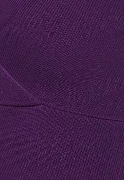V Ausschnitt Mini Bodycon Ripp Strickkleid - Robe Pull - Purple -Anna Field Boutique 18a6b279dc144692a4478c3b45b4e82d