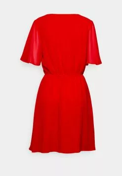 Anna Field V-Neck Sleeve Dress - Robe De Jour - Dark Red -Anna Field Boutique 20d6f0805dec40a597f39a9ab24a3fbf