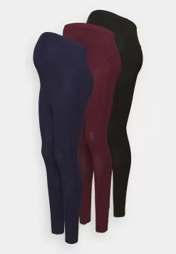 3 Pack - Legging - Black/Bordeaux/Dark Blue -Anna Field Boutique 2f8f5b9236854595ad73cf508690b396