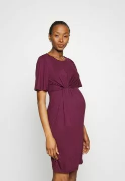 Sleeves Mini Dress - Robe En Jersey - Purple