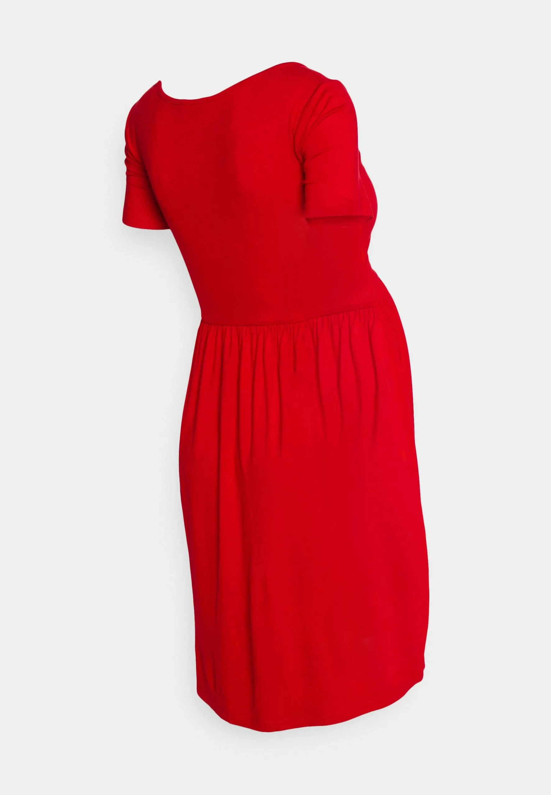 Nursing - Robe En Jersey - Red 2 Nursing - Robe En Jersey - Red – Image 2