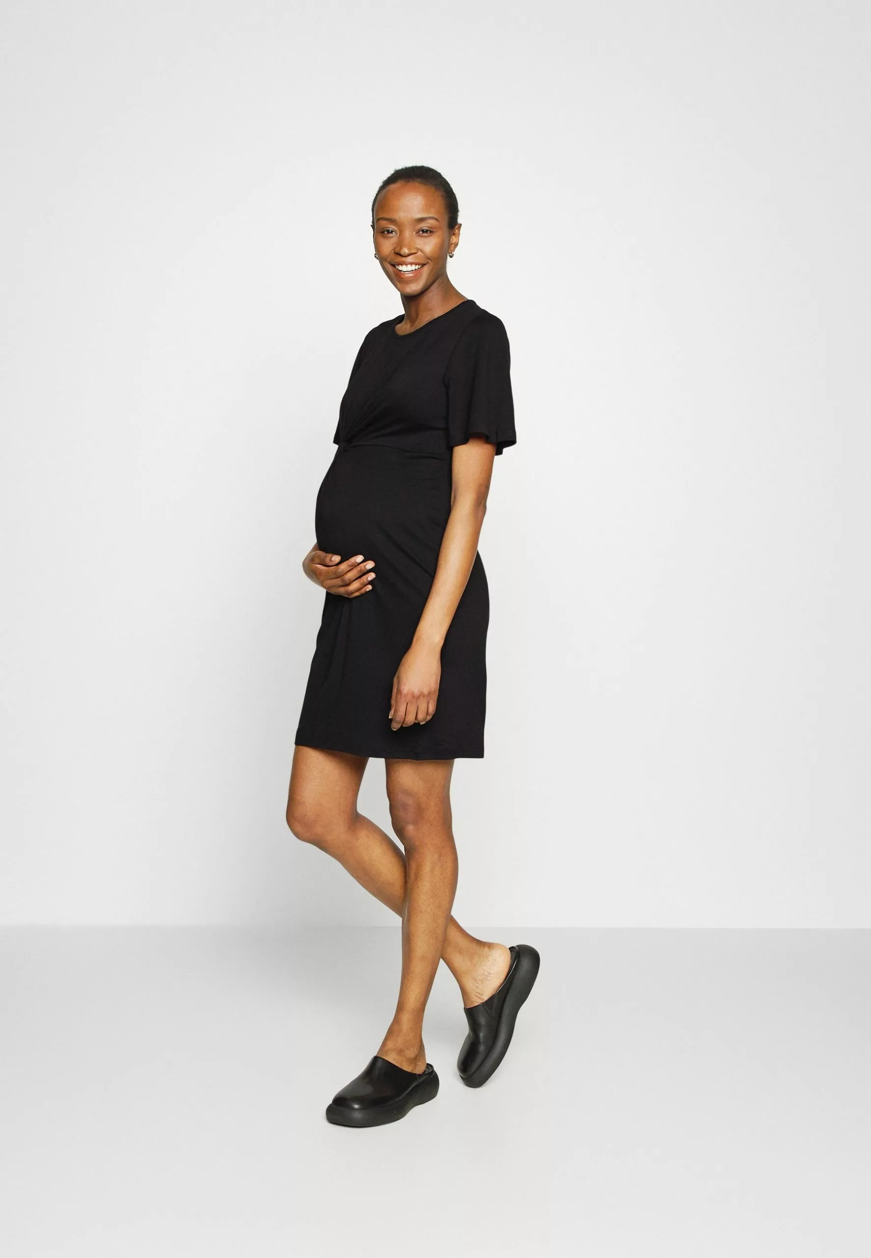 Sleeves Mini Dress - Robe En Jersey - Black 2 Sleeves Mini Dress - Robe En Jersey - Black – Image 2