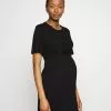 Sleeves Mini Dress - Robe En Jersey - Black