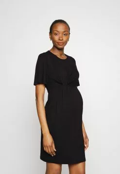 Sleeves Mini Dress - Robe En Jersey - Black