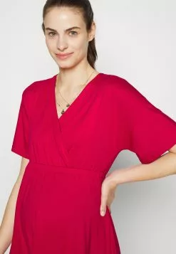 Short Sleeves Flared Mini Dress - Robe En Jersey - Red -Anna Field Boutique 3b211351eb804828a5f9f2effa34d5c9