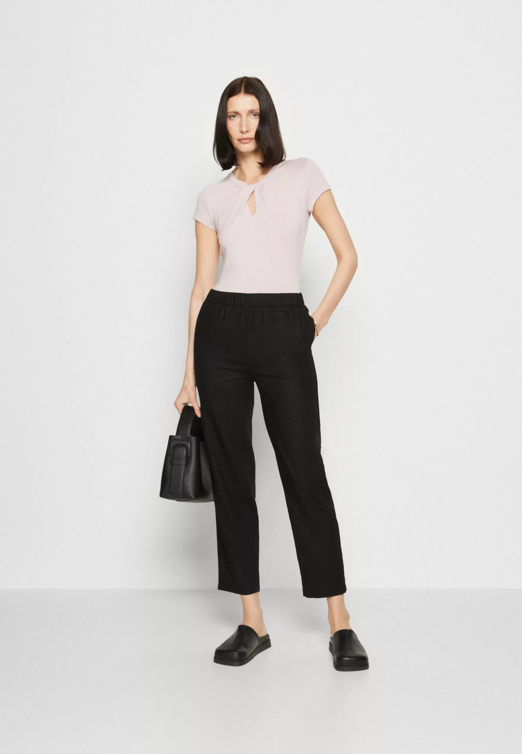 Anna Field Linen Mix - Pantalon Classique - Black 2 Anna Field Linen Mix - Pantalon Classique - Black – Image 2