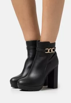 Anna Field Leather - Bottines À Plateau - Black