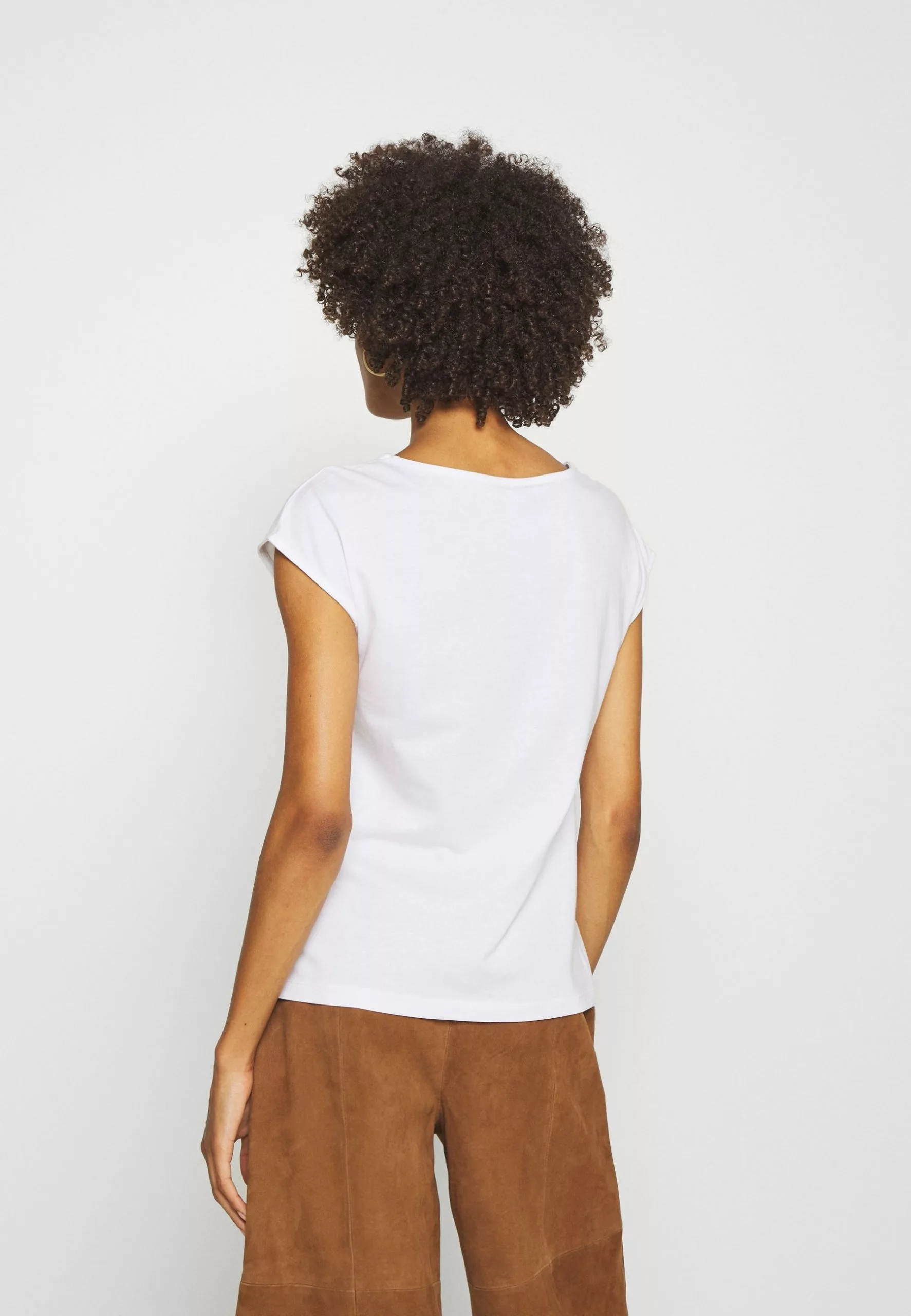 Anna Field Basic V Neck Drop Shoulder 2 Pack - T-Shirt Basique - White/White 3 Anna Field Basic V Neck Drop Shoulder 2 Pack - T-Shirt Basique - White/White – Image 3