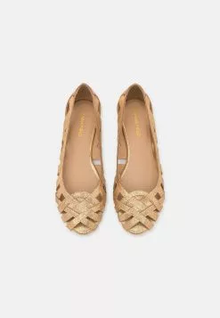 Anna Field Leather - Ballerines À Bout Ouvert - Gold -Anna Field Boutique 5ed49c51e4074e6f90688af78276e003