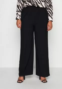 Wide Leg Pant - Pantalon Classique - Black