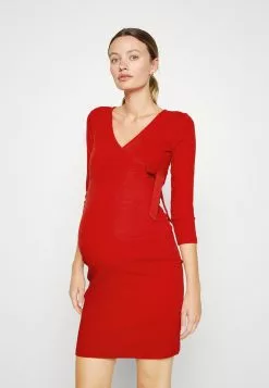 Wrapped Dress - Robe En Jersey - Red