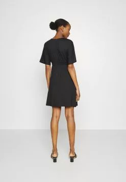 Short Sleeves Flared Mini Dress - Robe En Jersey - Schwarz -Anna Field Boutique 6db2cff249594f7883bdffe81cb07a8c