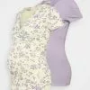 2 Pack - T-Shirt Basique - Multi Coloured/Lilac/Grey