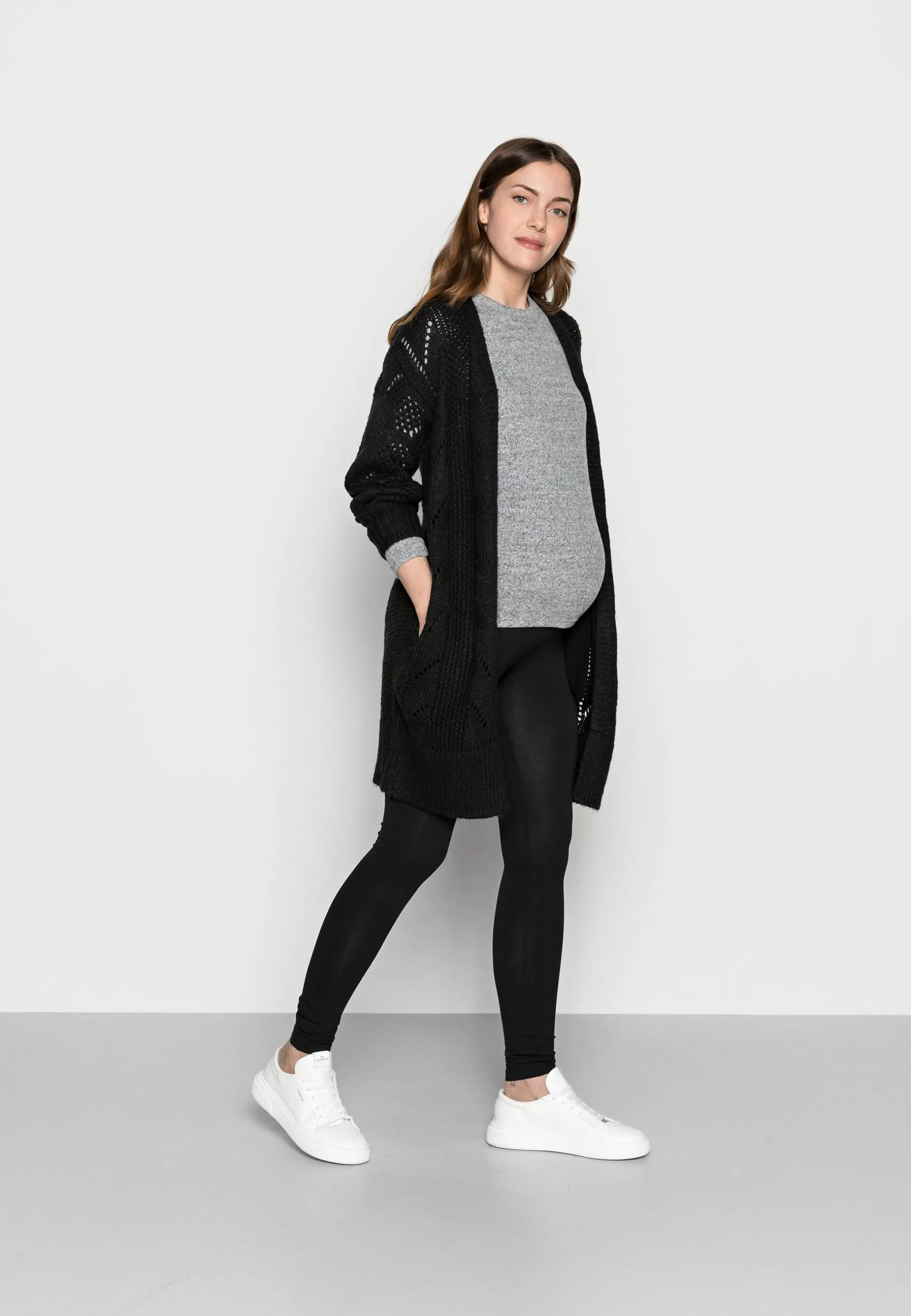 Leggings Maternity - Legging - Grey/Black 1 Leggings Maternity - Legging - Grey/Black