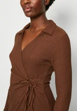 Anna Field Robe De Jour - Dark Brown -Anna Field Boutique 7b0e8f1b0f8446ea8fc6048fb57adaa9