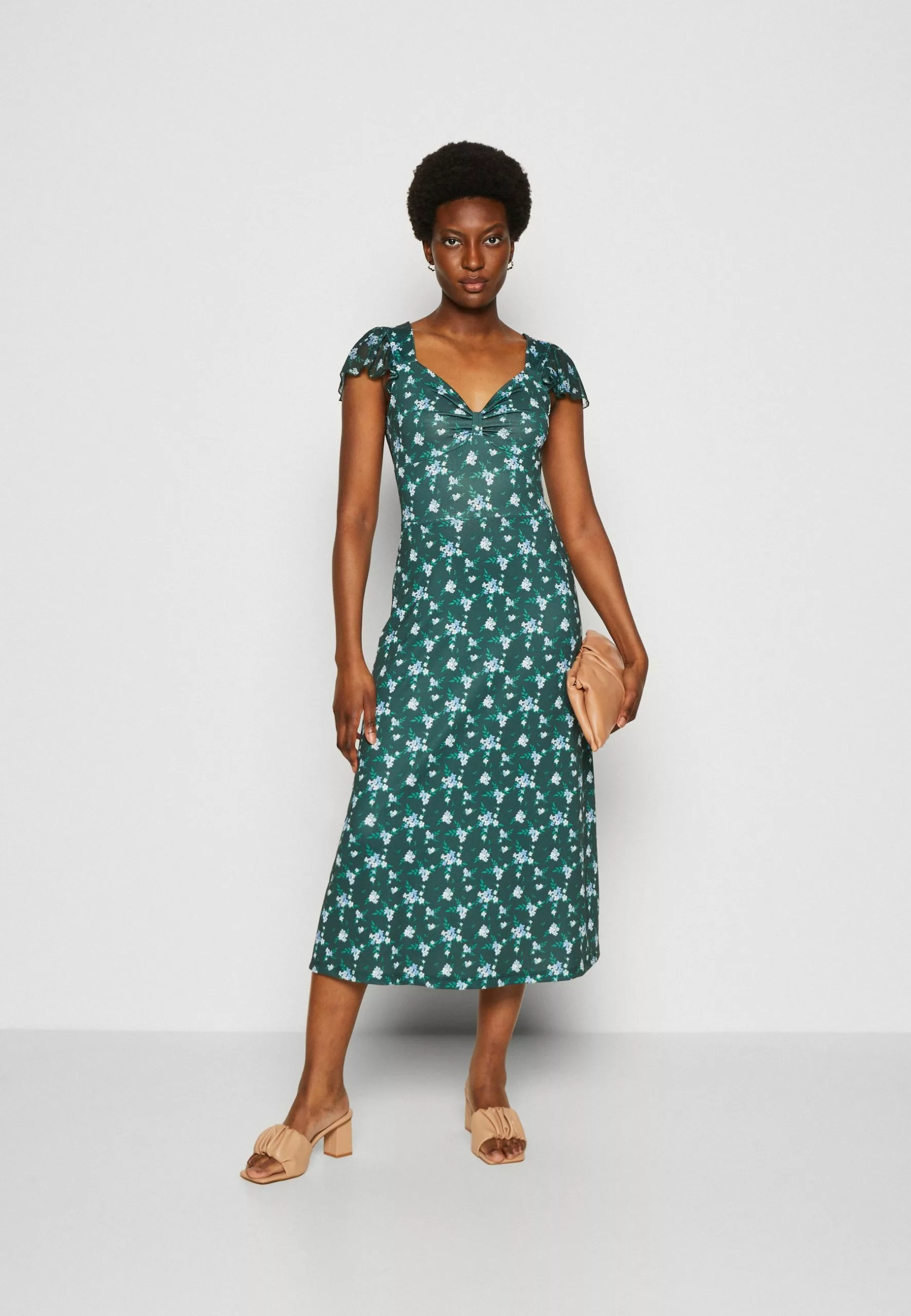 Anna Field Robe En Jersey - Green/Multi Coloured 2 Anna Field Robe En Jersey - Green/Multi Coloured – Image 2