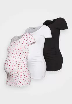 3Pack - T-Shirt Imprimé - White/White /Black -Anna Field Boutique 8b002e3049b54ffb8e1402b4f5ccb2ce
