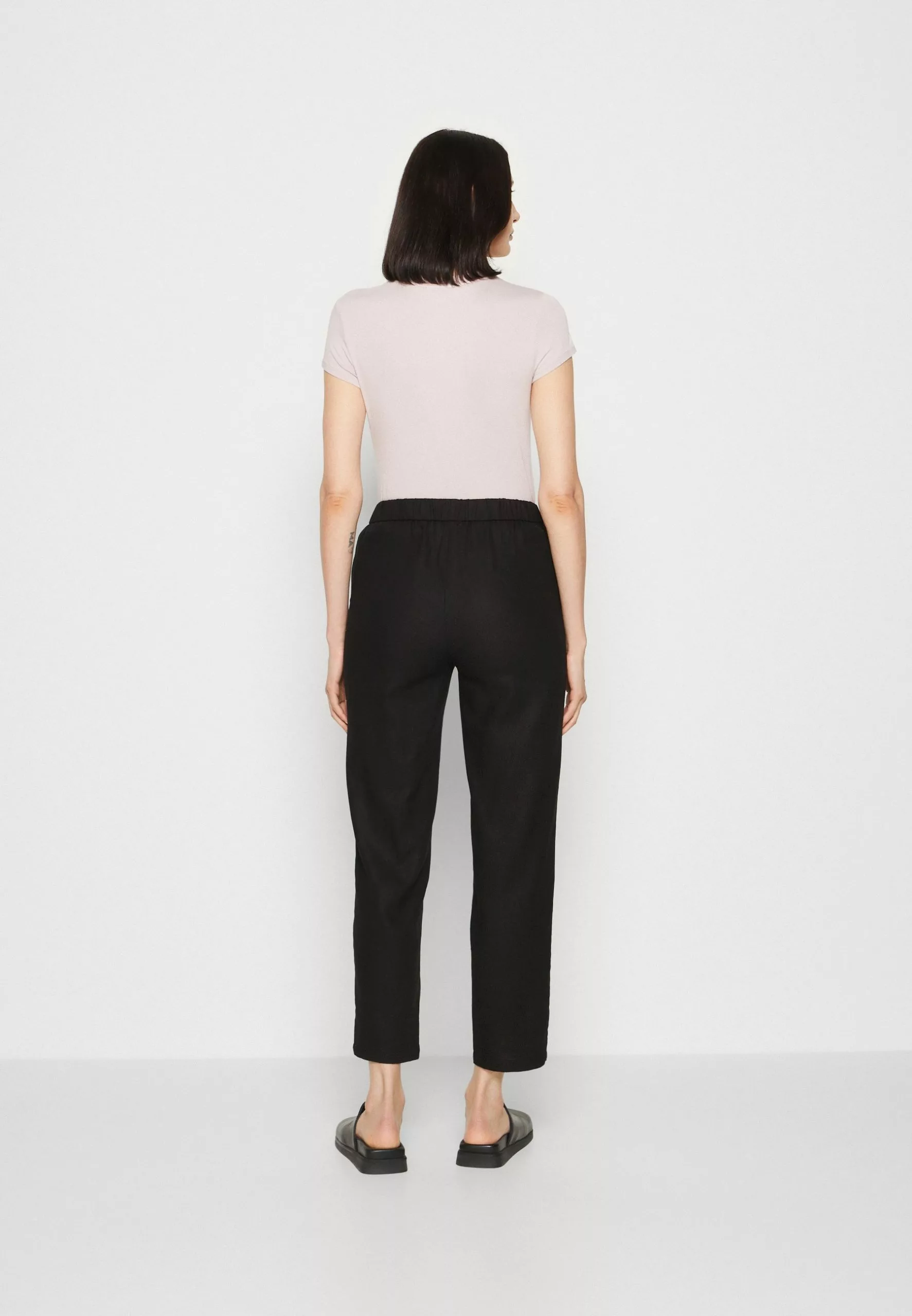 Anna Field Linen Mix - Pantalon Classique - Black 3 Anna Field Linen Mix - Pantalon Classique - Black – Image 3