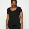 Plus Size - T-Shirt Imprimé - Black