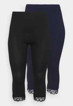 Anna Field Boutique 67 2 Pack - Legging - Black/Dark Blue