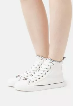 Anna Field Baskets Montantes - White/Multi-Coloured