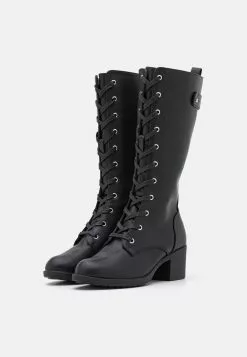 W-Berta - Bottes À Lacets - Black -Anna Field Boutique a68f21bf76f343e885d8eb96984280b5