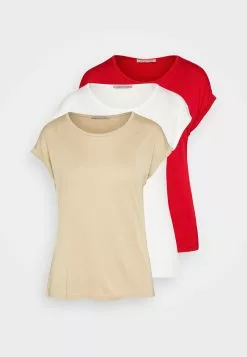 Anna Field 3 Pack - T-Shirt Basique - Beige/Off-White/Red 14 Anna Field 3 Pack - T-Shirt Basique - Beige/Off-White/Red -Anna Field Boutique aedc07226f6b43aab232c16e6322bb39