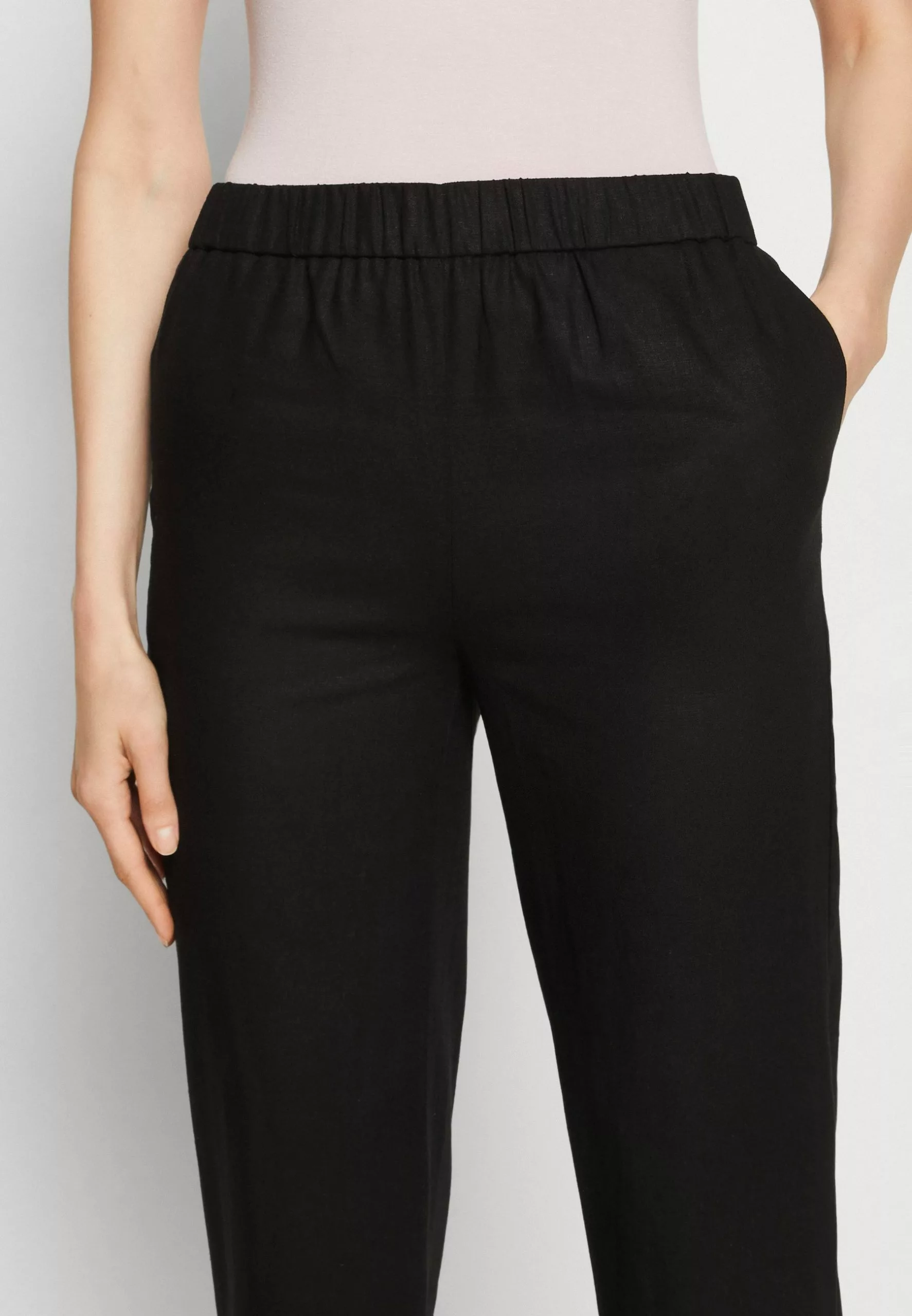 Anna Field Linen Mix - Pantalon Classique - Black 4 Anna Field Linen Mix - Pantalon Classique - Black – Image 4
