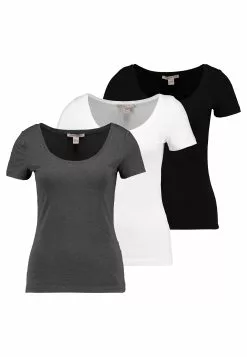 Anna Field 3 Pack - T-Shirt Basique - White/Black/Dark Grey -Anna Field Boutique bb08976caaf640e78f849b1b6087903f