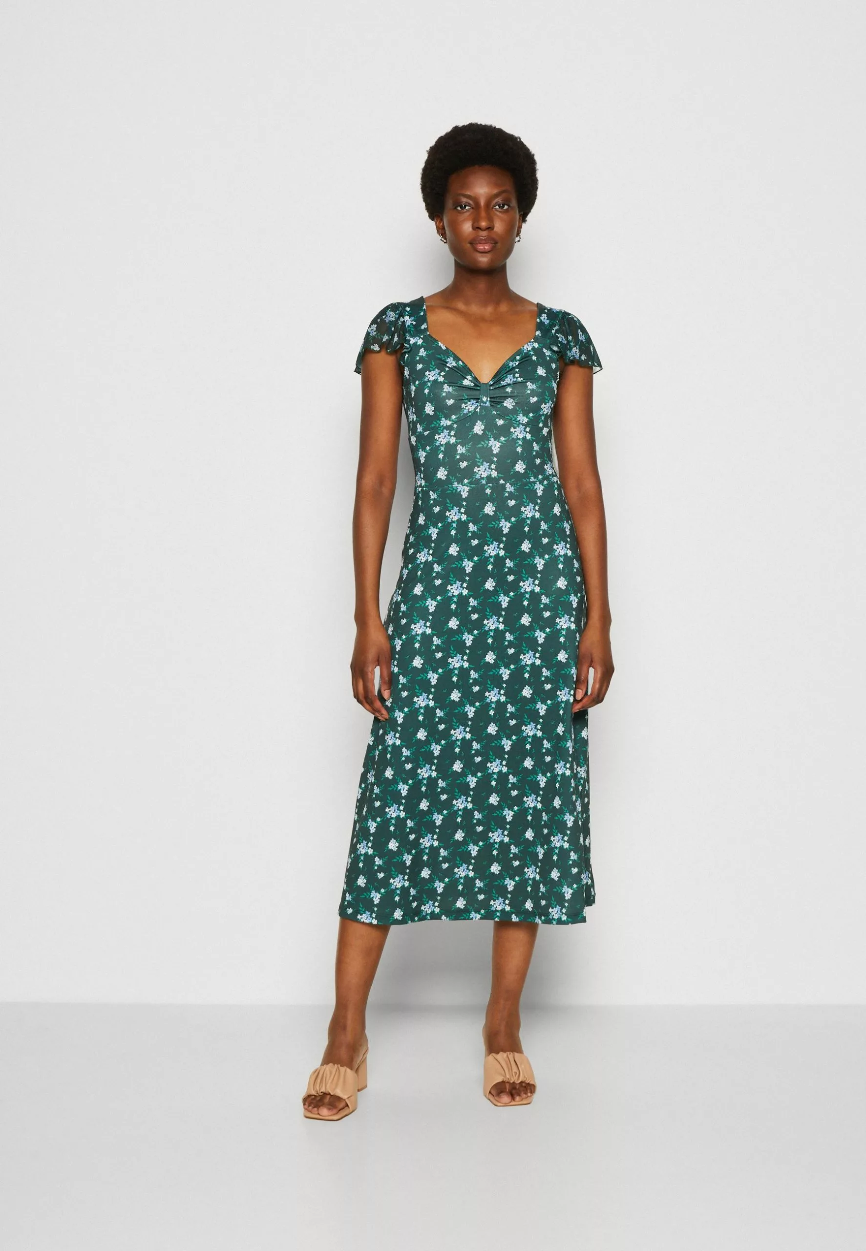 Anna Field Robe En Jersey - Green/Multi Coloured 1 Anna Field Robe En Jersey - Green/Multi Coloured