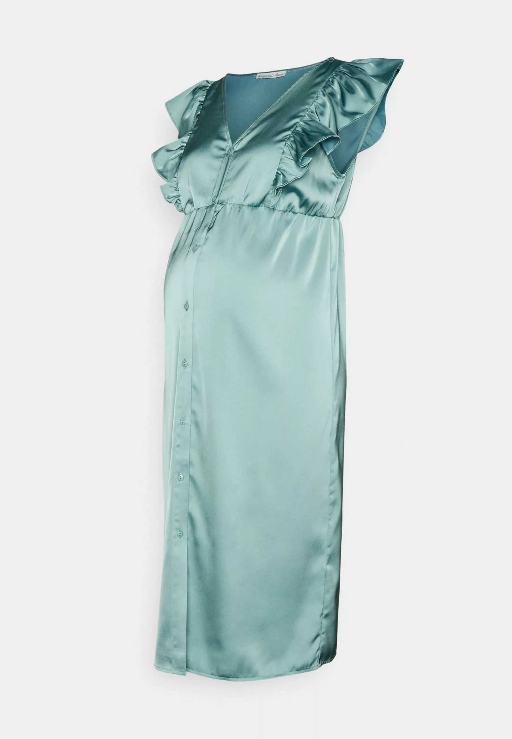 Mama Dress Mid Dress Open Slips - Robe De Soirée - Light Green 6 Mama Dress Mid Dress Open Slips - Robe De Soirée - Light Green – Image 6