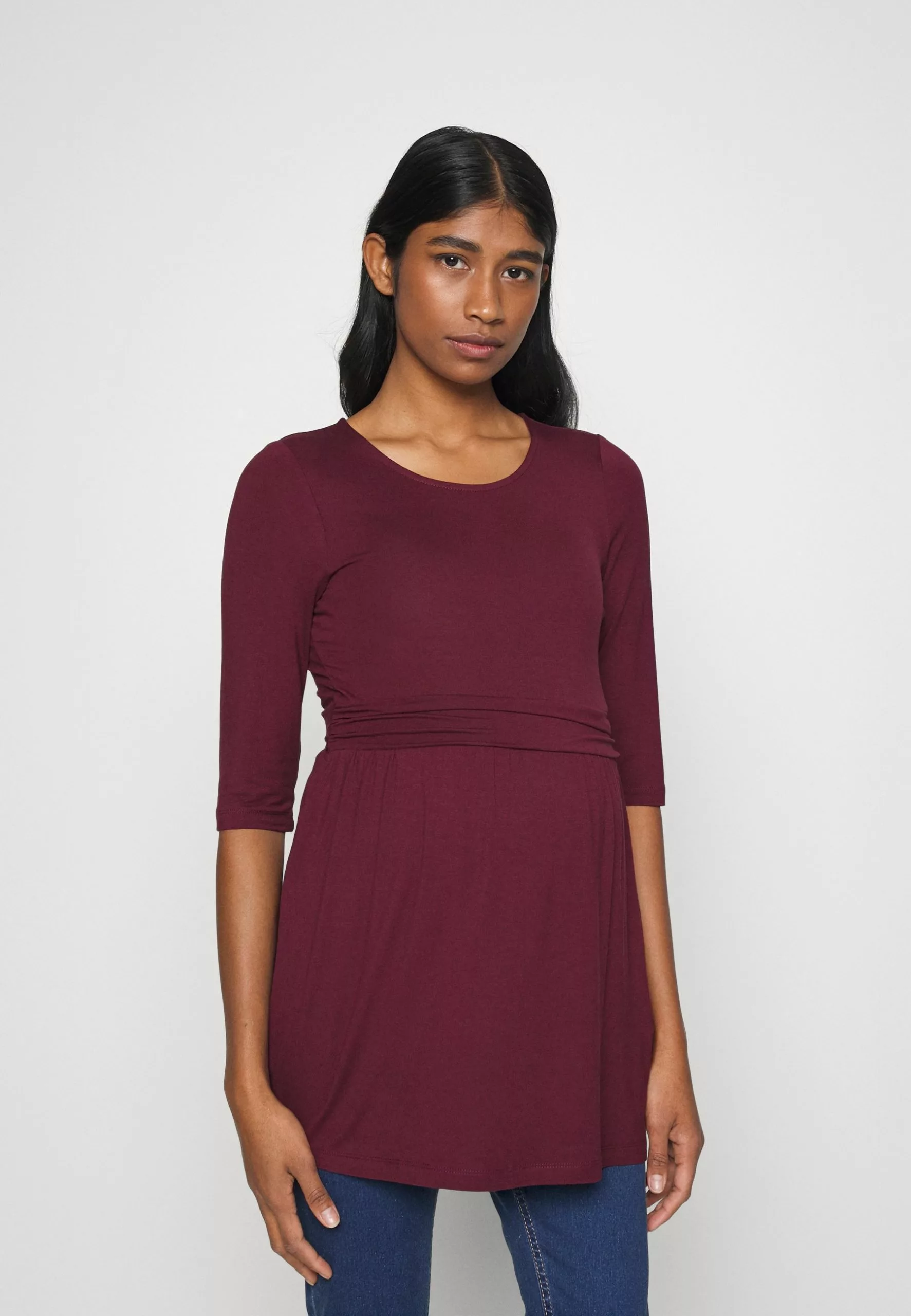 Flare Top - T-Shirt À Manches Longues - Dark Red 1 Flare Top - T-Shirt À Manches Longues - Dark Red