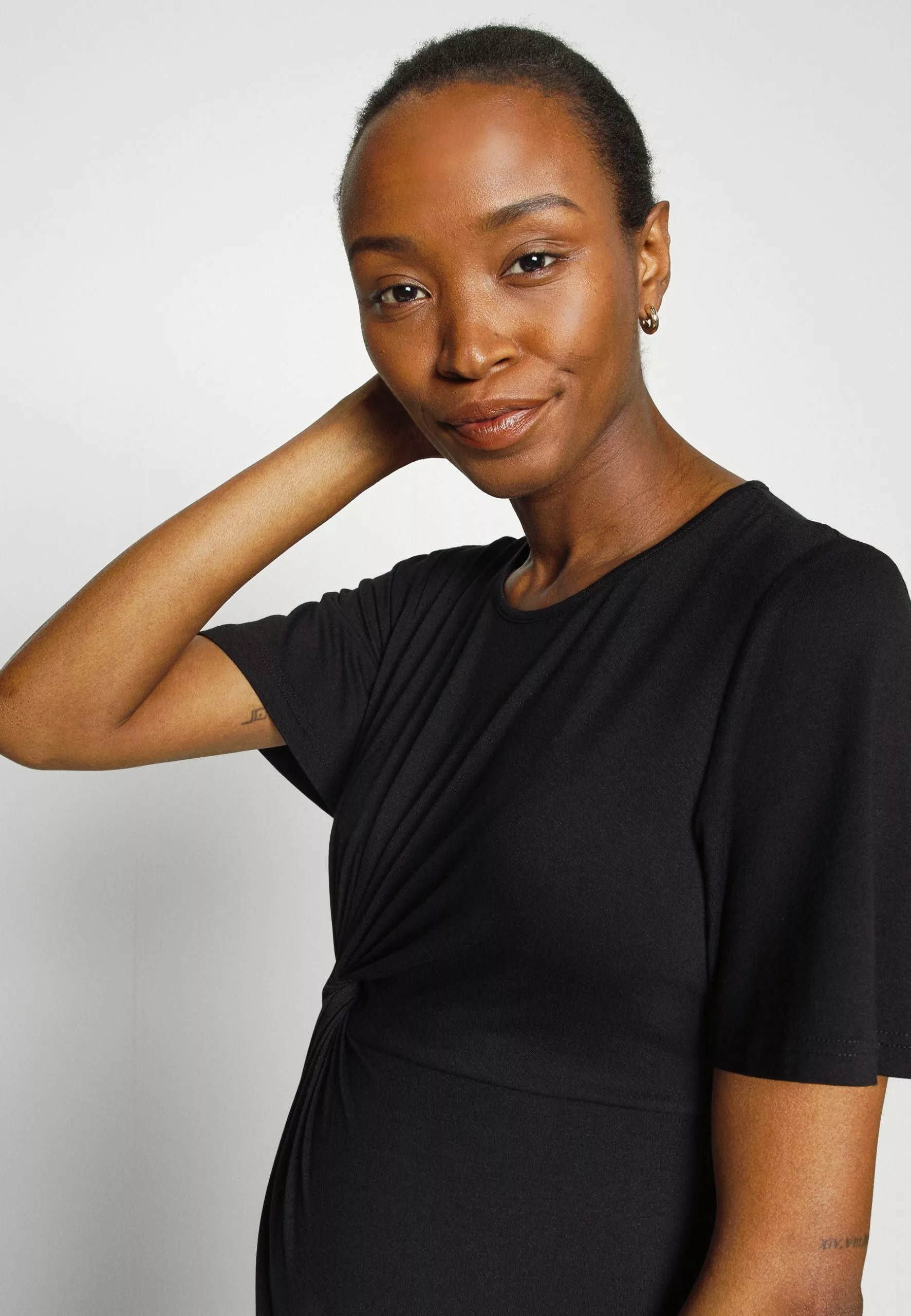 Sleeves Mini Dress - Robe En Jersey - Black 4 Sleeves Mini Dress - Robe En Jersey - Black – Image 4