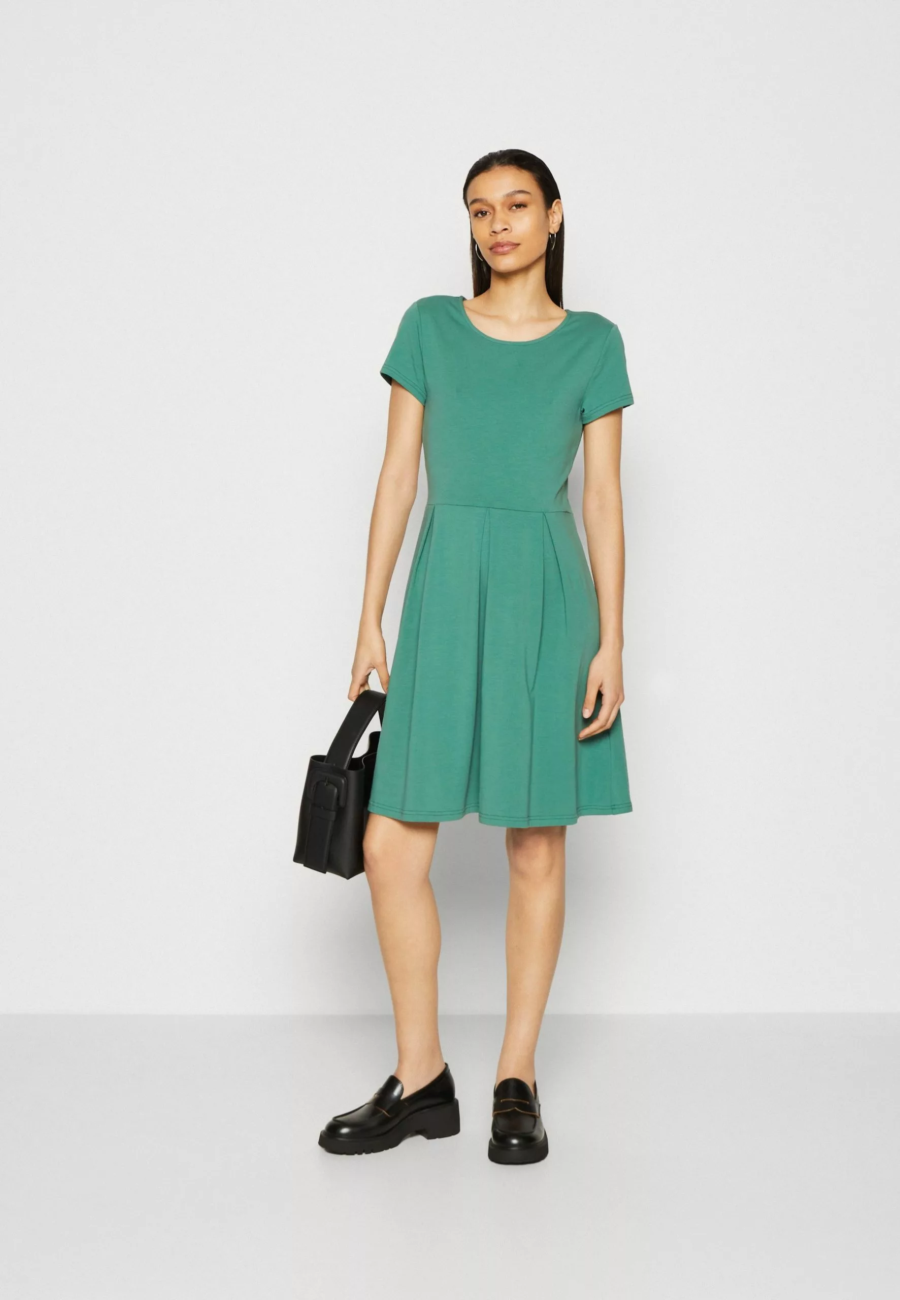 Anna Field Robe En Jersey - Dark Green 2 Anna Field Robe En Jersey - Dark Green – Image 2