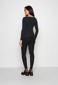 Maternity Ribbed Longsleeve Lace - T-Shirt À Manches Longues - Black -Anna Field Boutique e265695411d644dbb35227bf5f366a85
