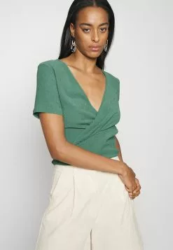 T-Shirt Basique - Dark Green -Anna Field Boutique f24ace7ba21346378ba6244d5e28f7bc