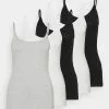 Anna Field 5 Pack - Débardeur - Black/White/Mottled Light Grey