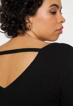 Offener Rücken Mini Strickkleid - Robe Fourreau - Black -Anna Field Boutique ff65eb4bbadf4602bc1dd60c7dff3a40