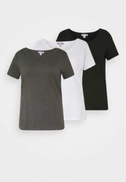 3Er Pack - T-Shirt Basique - White/Black/Dark Grey
