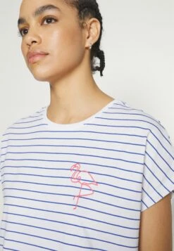 Anna Field Placed Stripe Flamingo Francesca - T-Shirt Imprimé - White -Anna Field Boutique 25ac94e327cd4fb198b29d48d962ea8e