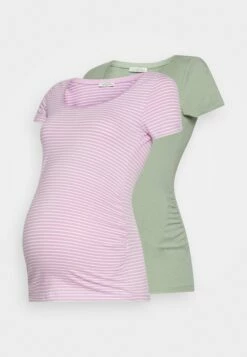 2 Pack - T-Shirt Imprimé - Purple/White/Teal