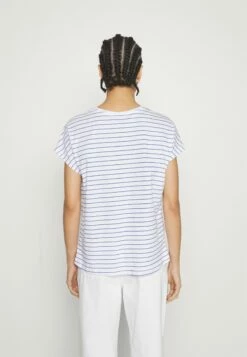 Anna Field Placed Stripe Flamingo Francesca - T-Shirt Imprimé - White -Anna Field Boutique 6ed21781c8f347a1880d94241e001df2