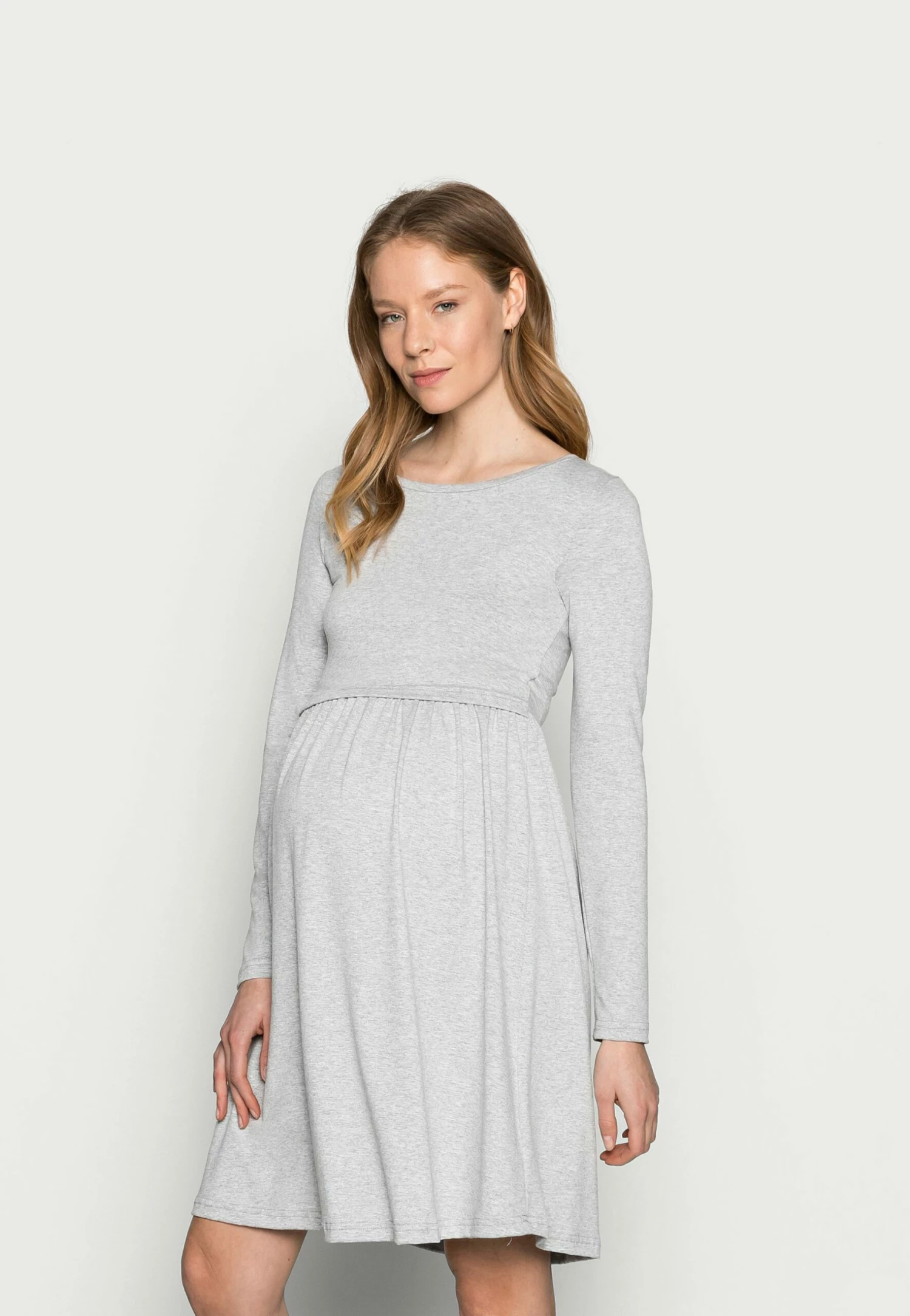 Nursing - Jersey Dress - Robe En Jersey - Grey 1 Nursing - Jersey Dress - Robe En Jersey - Grey