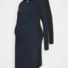 2 Pack Nursing Dress - Robe En Jersey - Dark Blue/Black